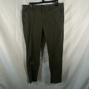 J. Crew 770 Straight Fit Stretch Chino Pants Men's 35x31 Green Casual Preppy